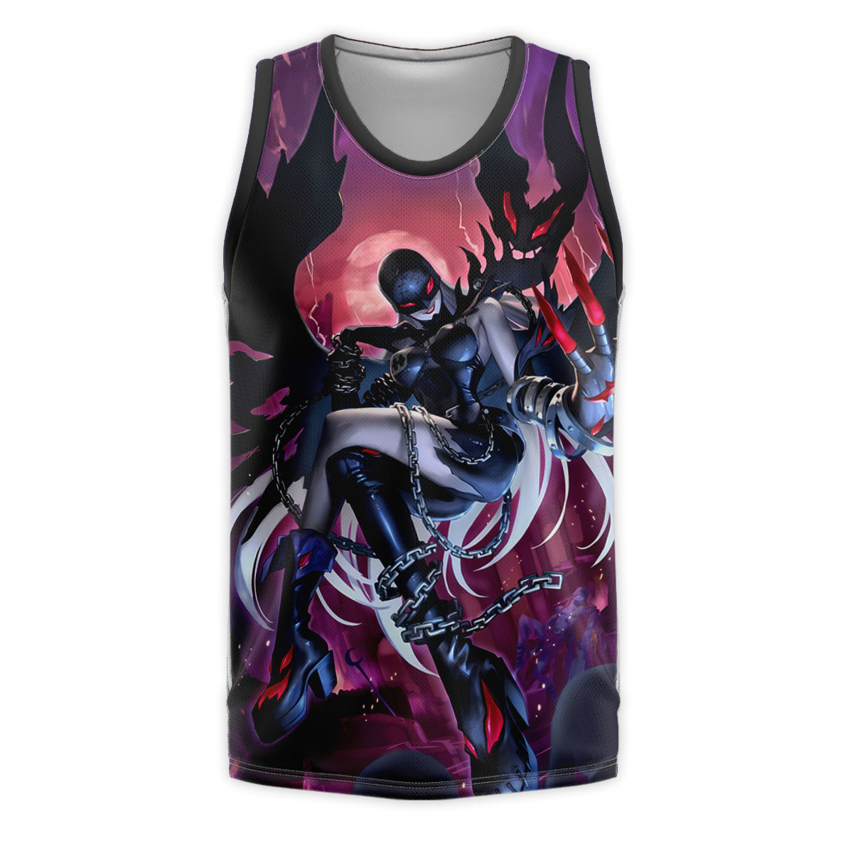 Digimon Adventure Ladydevimon Floating In Dark Aura Anime Apparel
