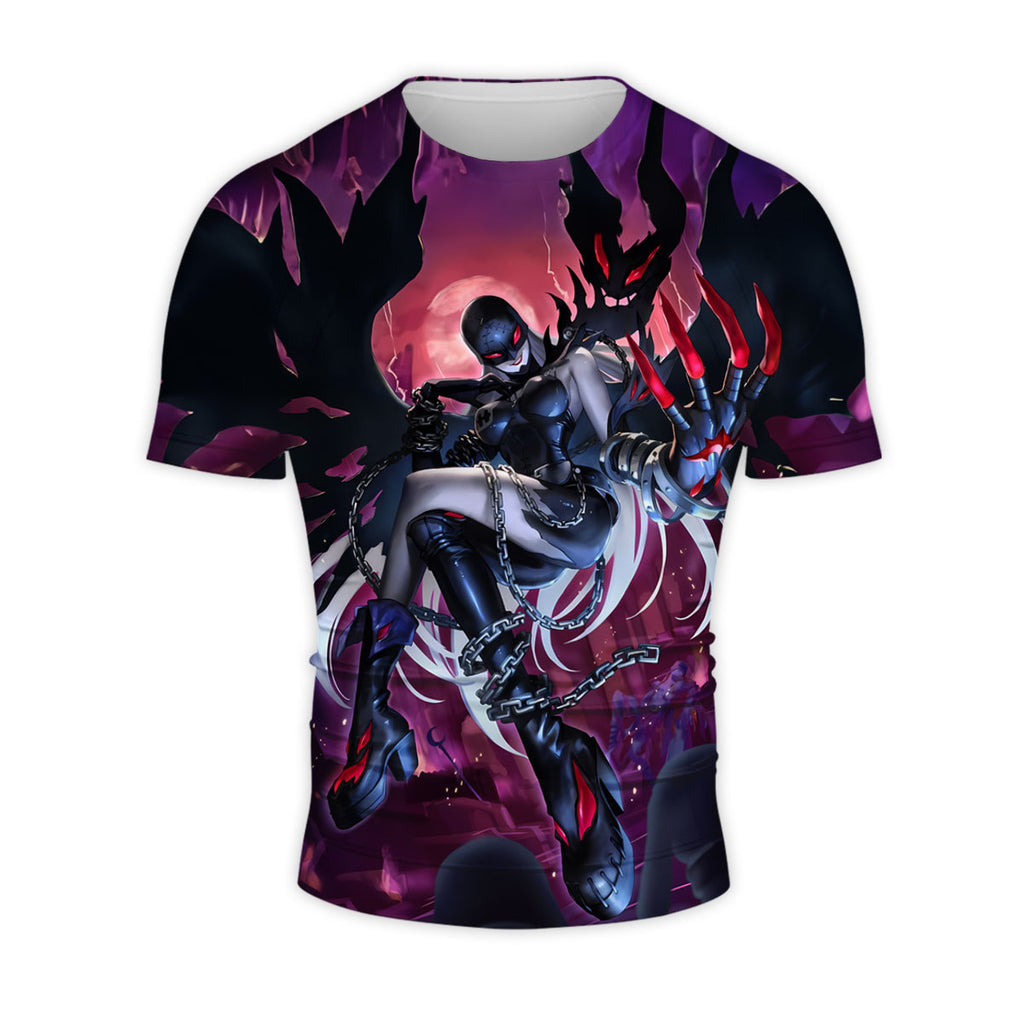 Digimon Adventure Ladydevimon Floating In Dark Aura Anime Apparel