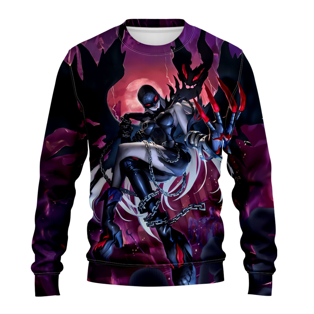 Digimon Adventure Ladydevimon Floating In Dark Aura Anime Apparel