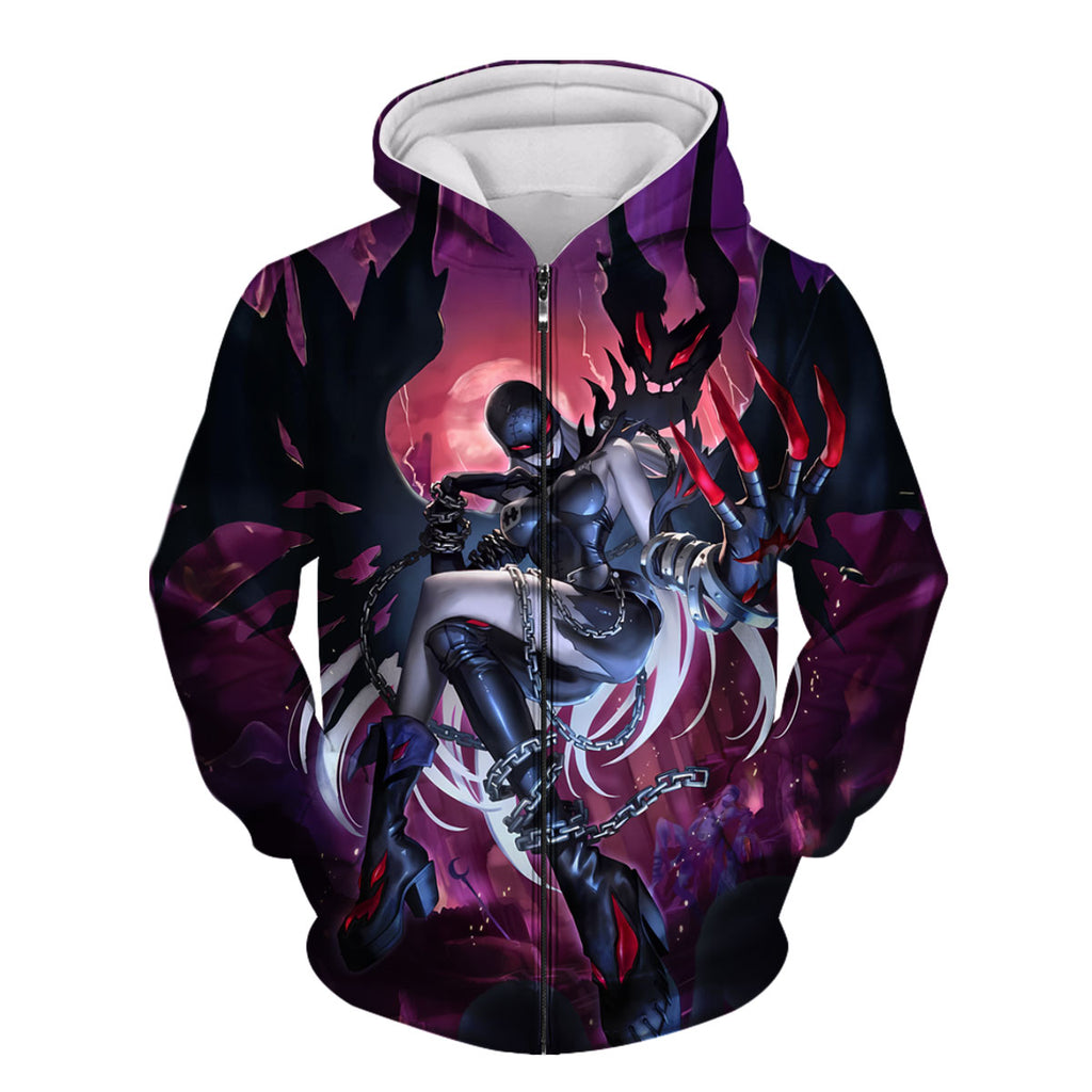 Digimon Adventure Ladydevimon Floating In Dark Aura Anime Apparel