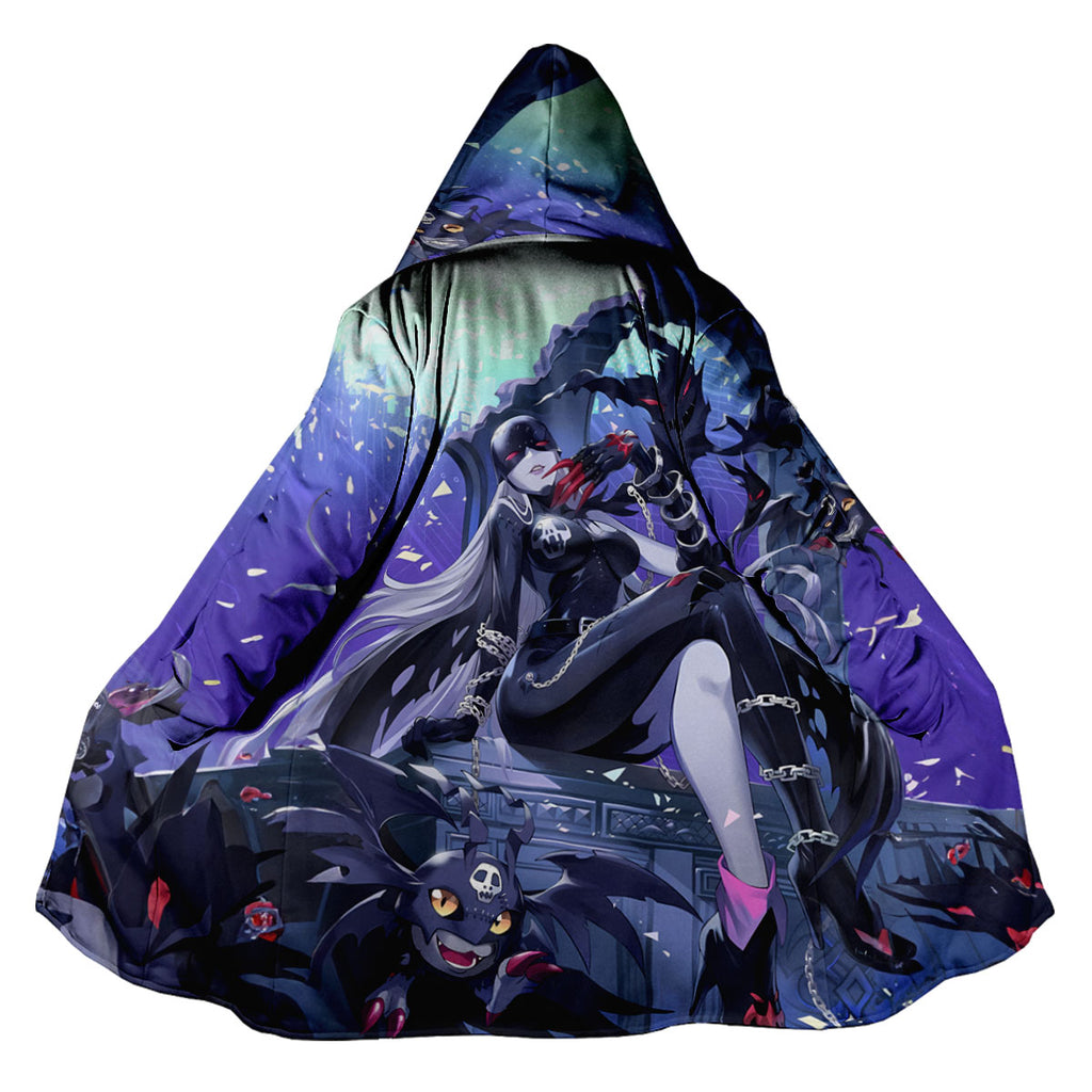 Digimon Adventure Ladydevimon Sitting Among Purple Minions Anime Apparel