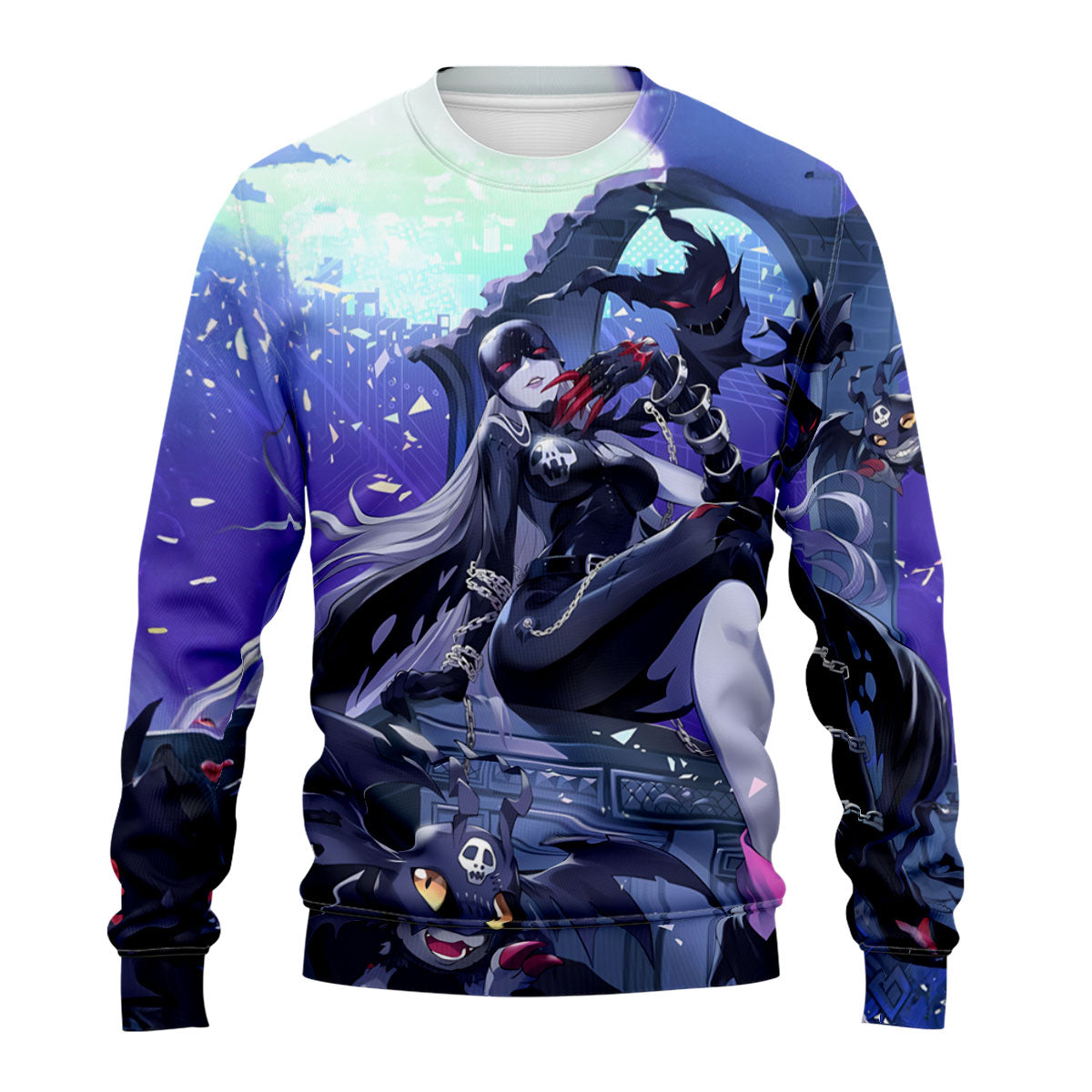 Digimon Adventure Ladydevimon Sitting Among Purple Minions Anime Apparel