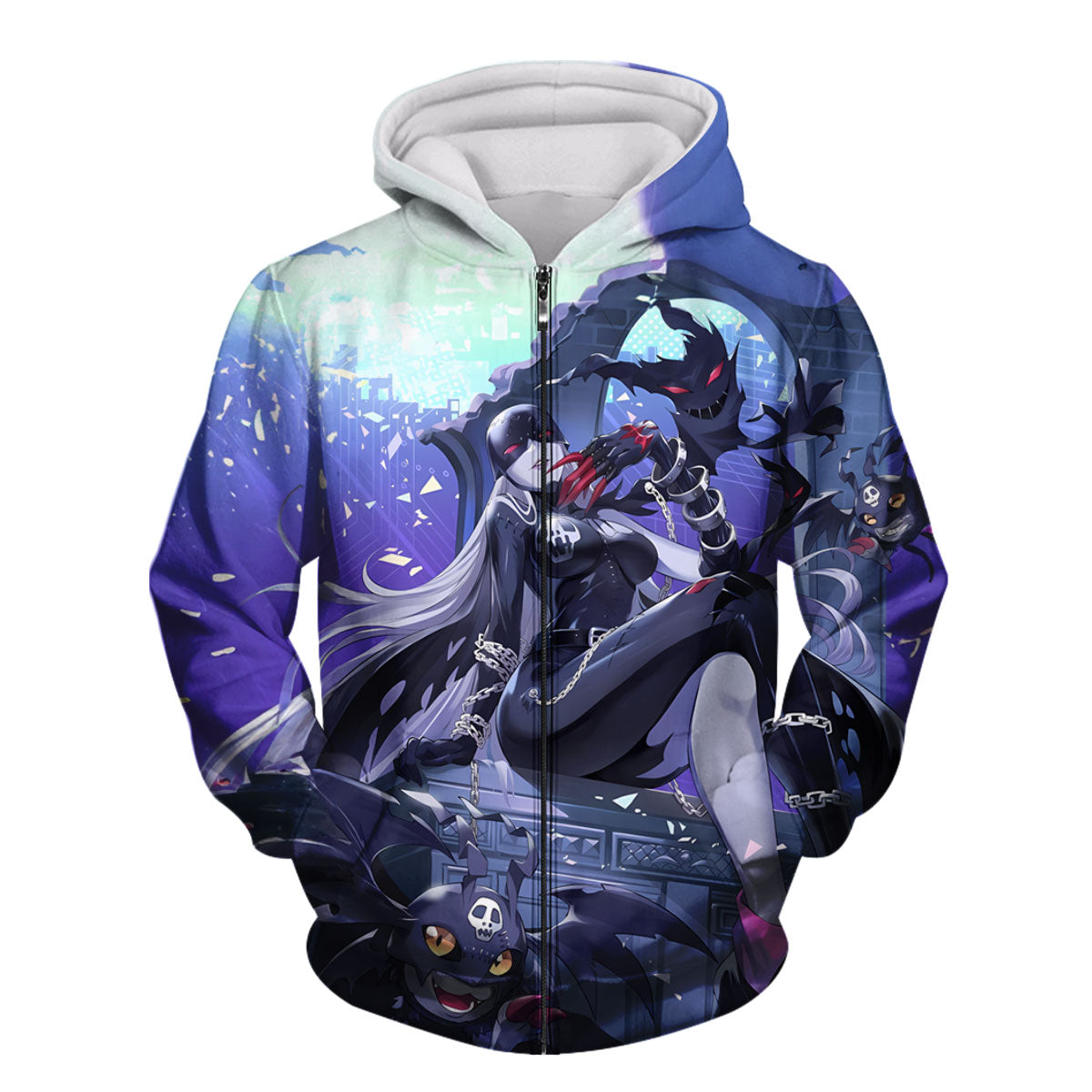 Digimon Adventure Ladydevimon Sitting Among Purple Minions Anime Apparel