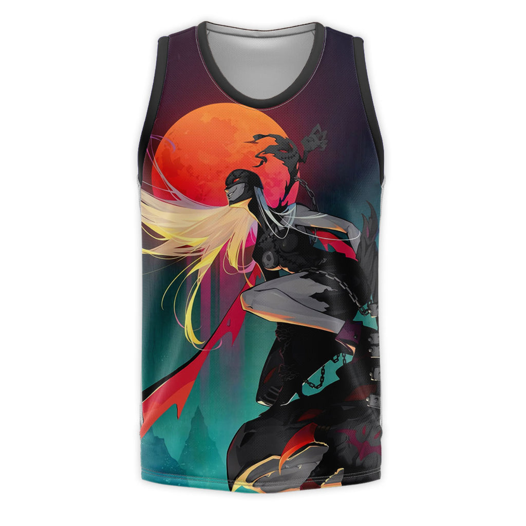 Digimon Adventure Ladydevimon Standing Under Crimson Moon With Dark Aura Anime Apparel