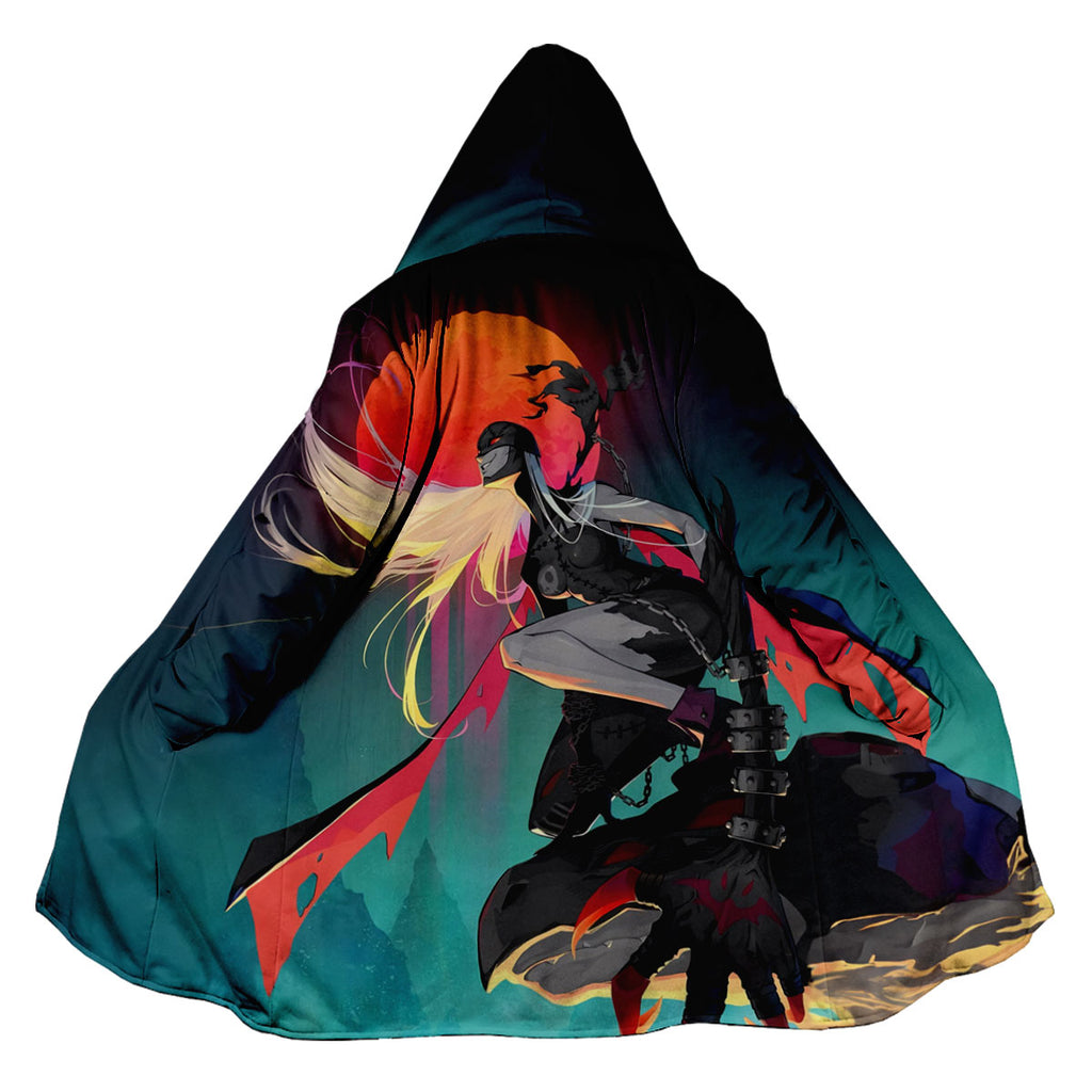 Digimon Adventure Ladydevimon Standing Under Crimson Moon With Dark Aura Anime Apparel