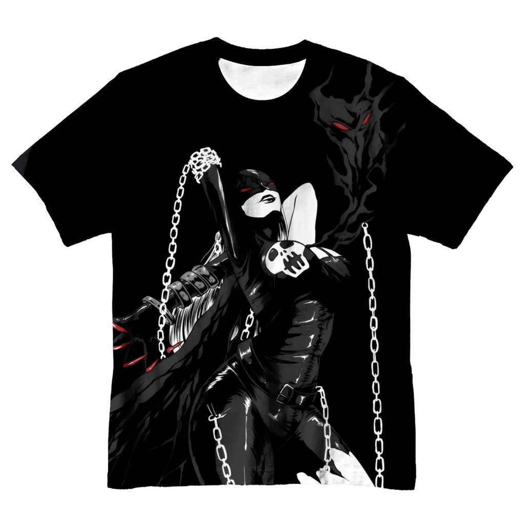 Digimon Adventure Ladydevimon With Chains Sexy Black Anime Apparel
