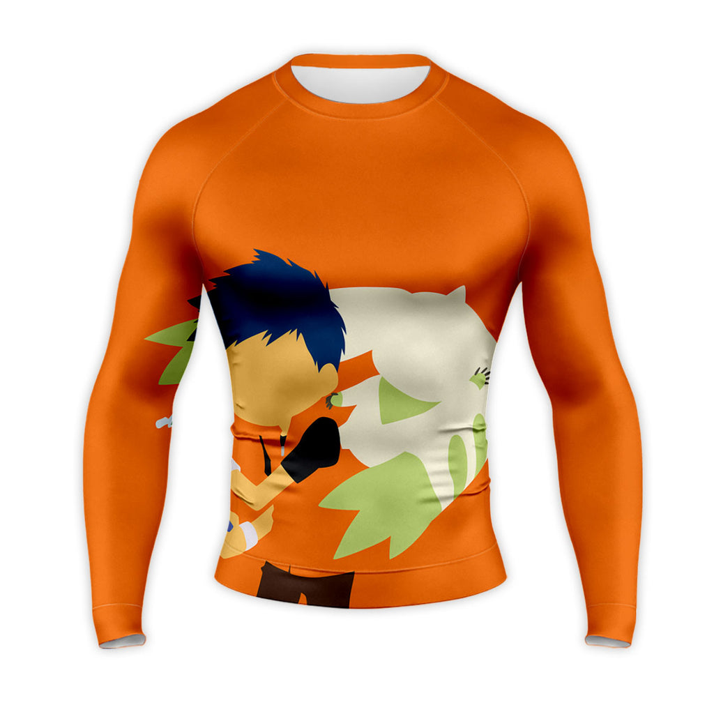 Digimon Adventure Lee Jenrya Holding Orange Digivice Anime Apparel