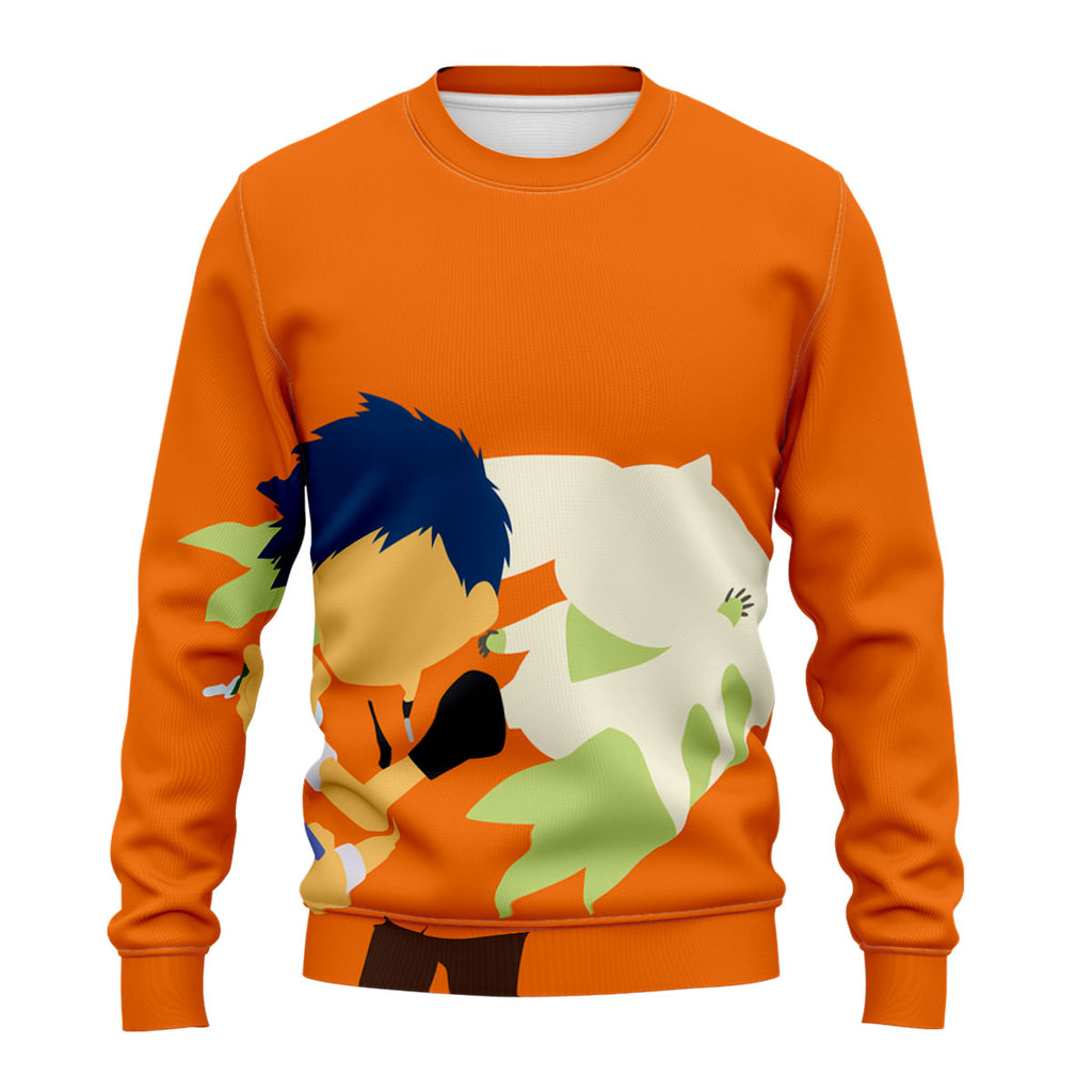 Digimon Adventure Lee Jenrya Holding Orange Digivice Anime Apparel