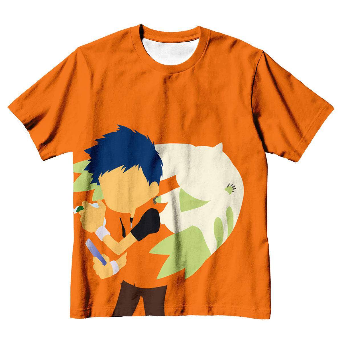 Digimon Adventure Lee Jenrya Holding Orange Digivice Anime Apparel
