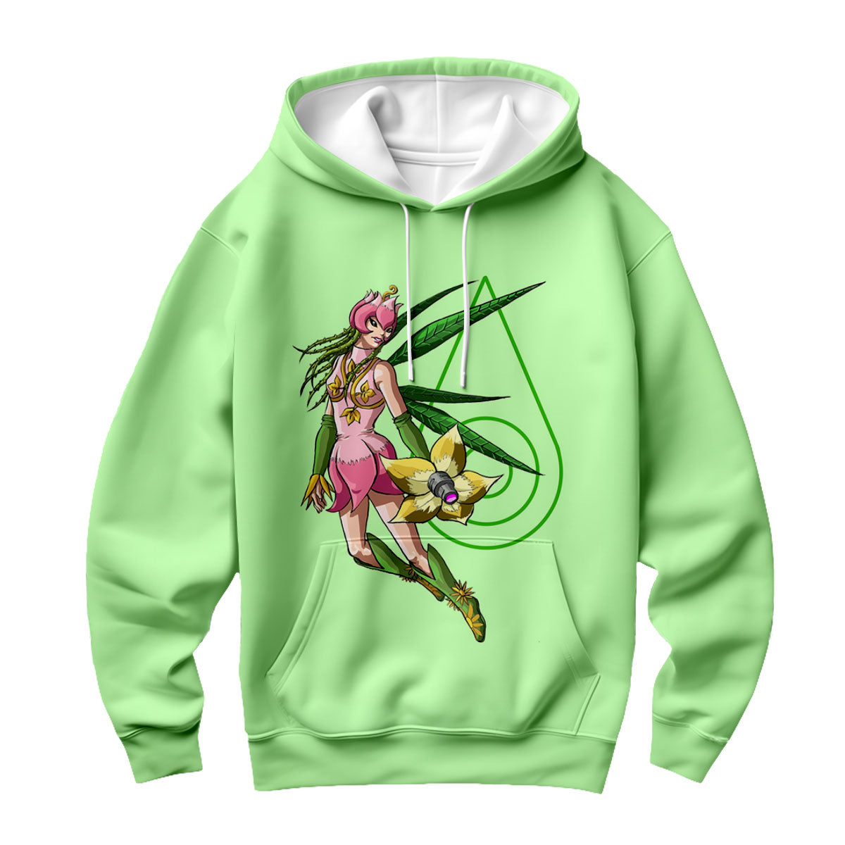 Digimon Adventure Lilymon In Pink And Green Anime Apparel