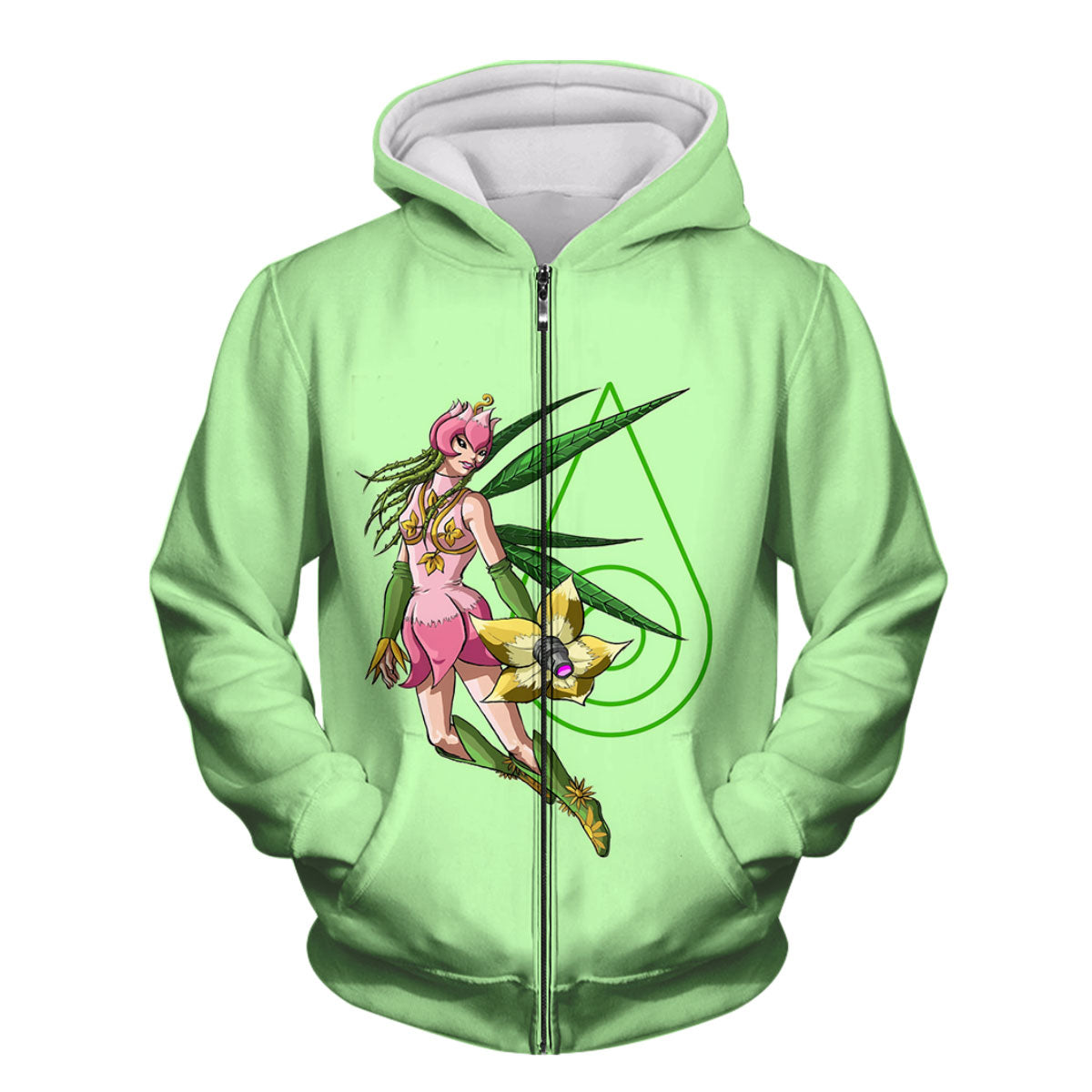 Digimon Adventure Lilymon In Pink And Green Anime Apparel