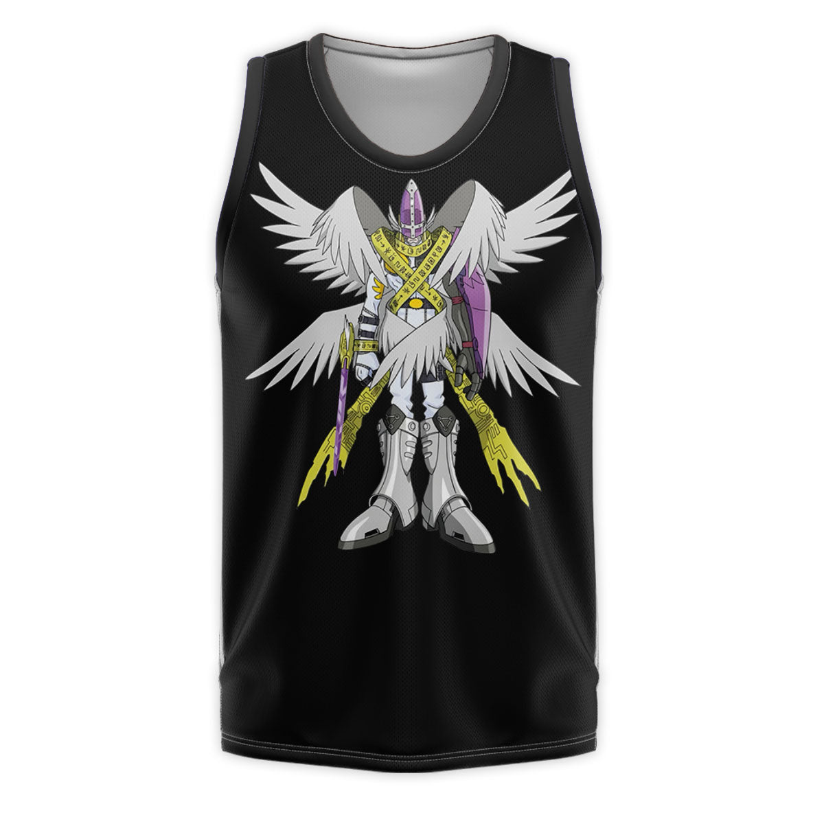 Digimon Adventure Magnaangemon Standing In Black Armor Anime Apparel