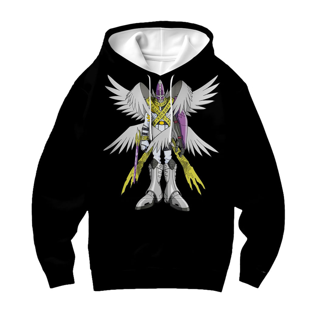 Digimon Adventure Magnaangemon Standing In Black Armor Anime Apparel