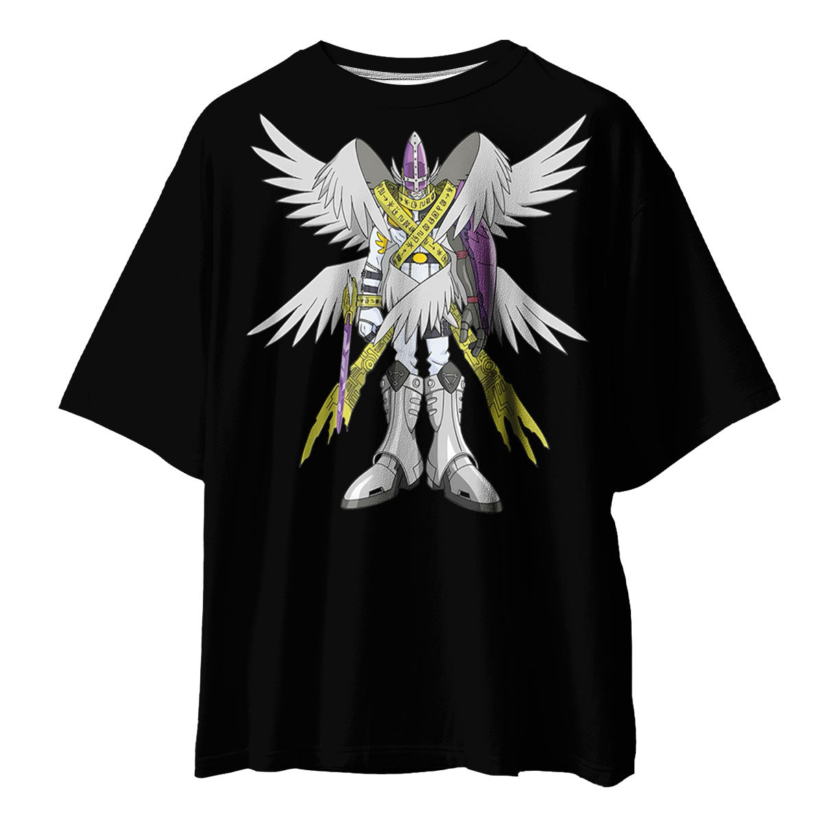 Digimon Adventure Magnaangemon Standing In Black Armor Anime Apparel