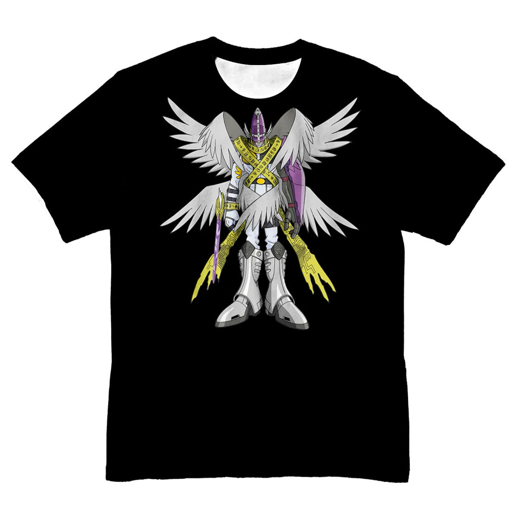 Digimon Adventure Magnaangemon Standing In Black Armor Anime Apparel