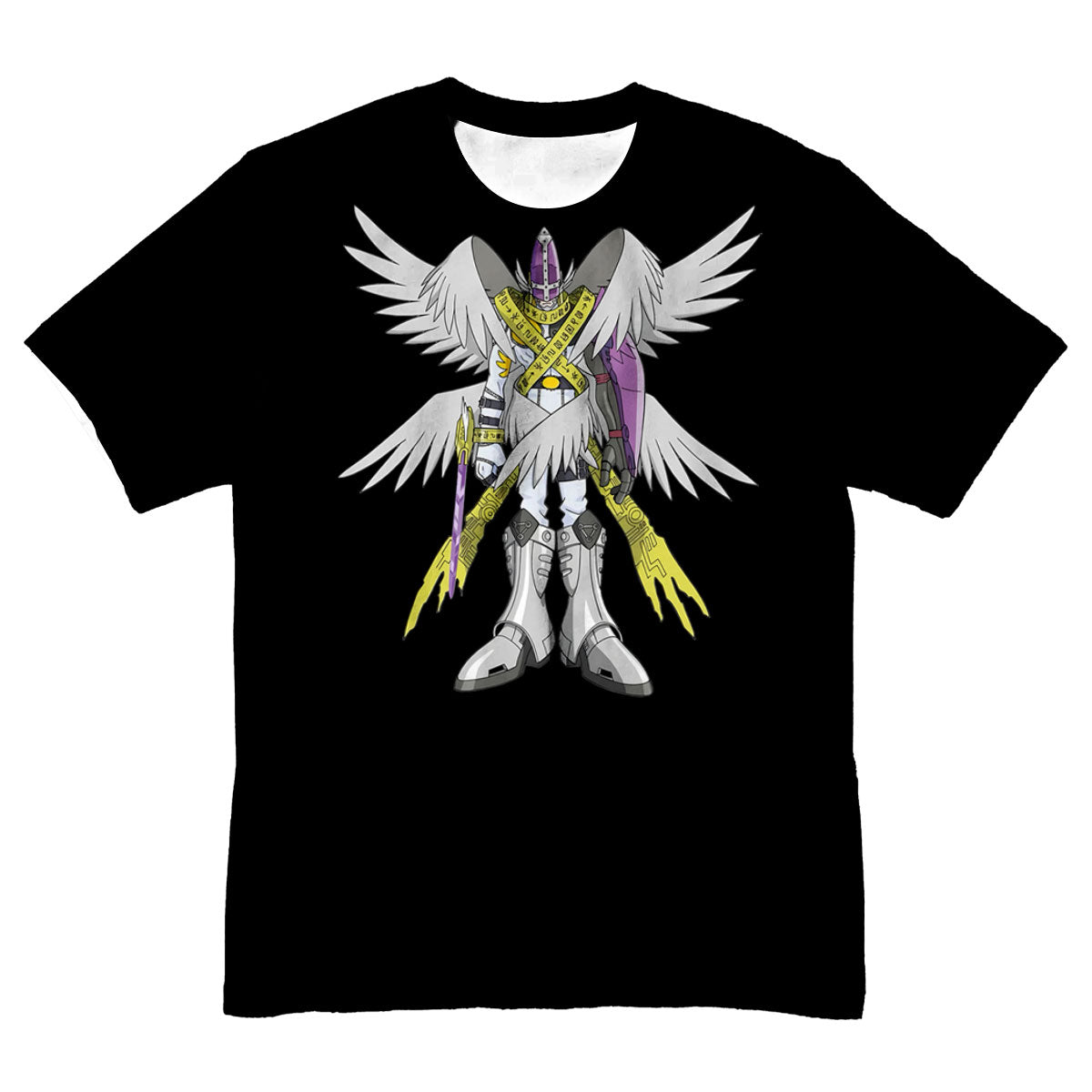 Digimon Adventure Magnaangemon Standing In Black Armor Anime Apparel