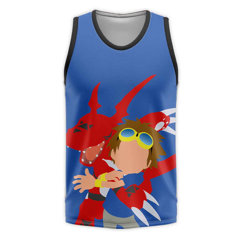Digimon Adventure Matsuda Takato And Blue Guilmon In Battle Anime Apparel