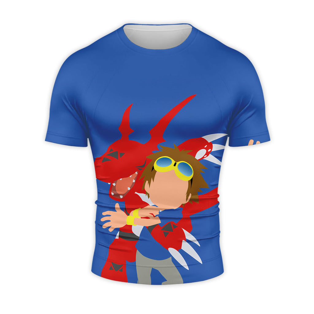 Digimon Adventure Matsuda Takato And Blue Guilmon In Battle Anime Apparel