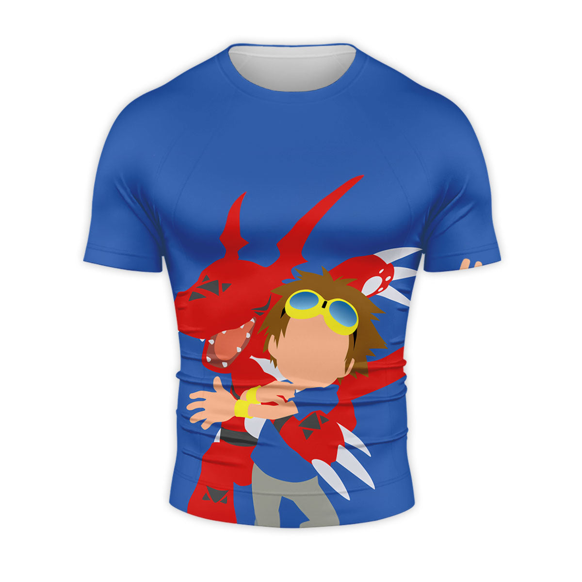 Digimon Adventure Matsuda Takato And Blue Guilmon In Battle Anime Apparel