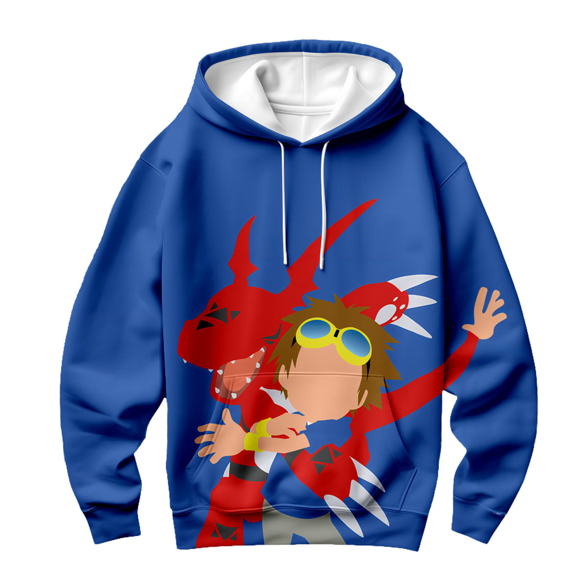 Digimon Adventure Matsuda Takato And Blue Guilmon In Battle Anime Apparel