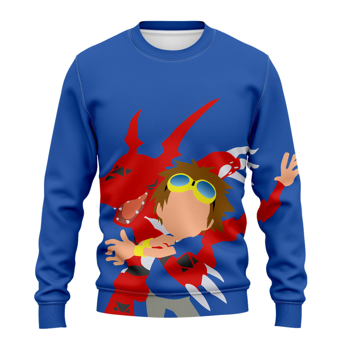 Digimon Adventure Matsuda Takato And Blue Guilmon In Battle Anime Apparel