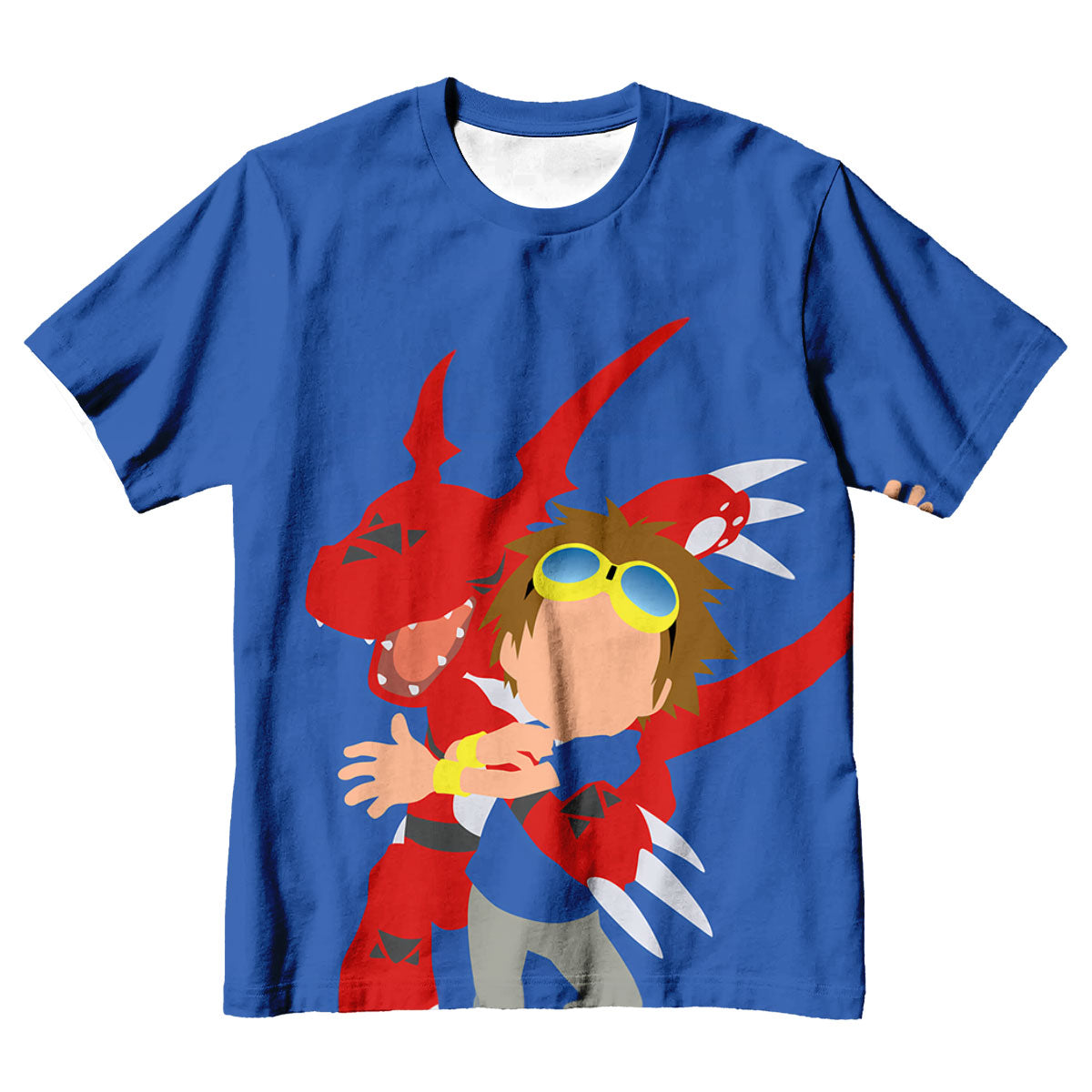 Digimon Adventure Matsuda Takato And Blue Guilmon In Battle Anime Apparel