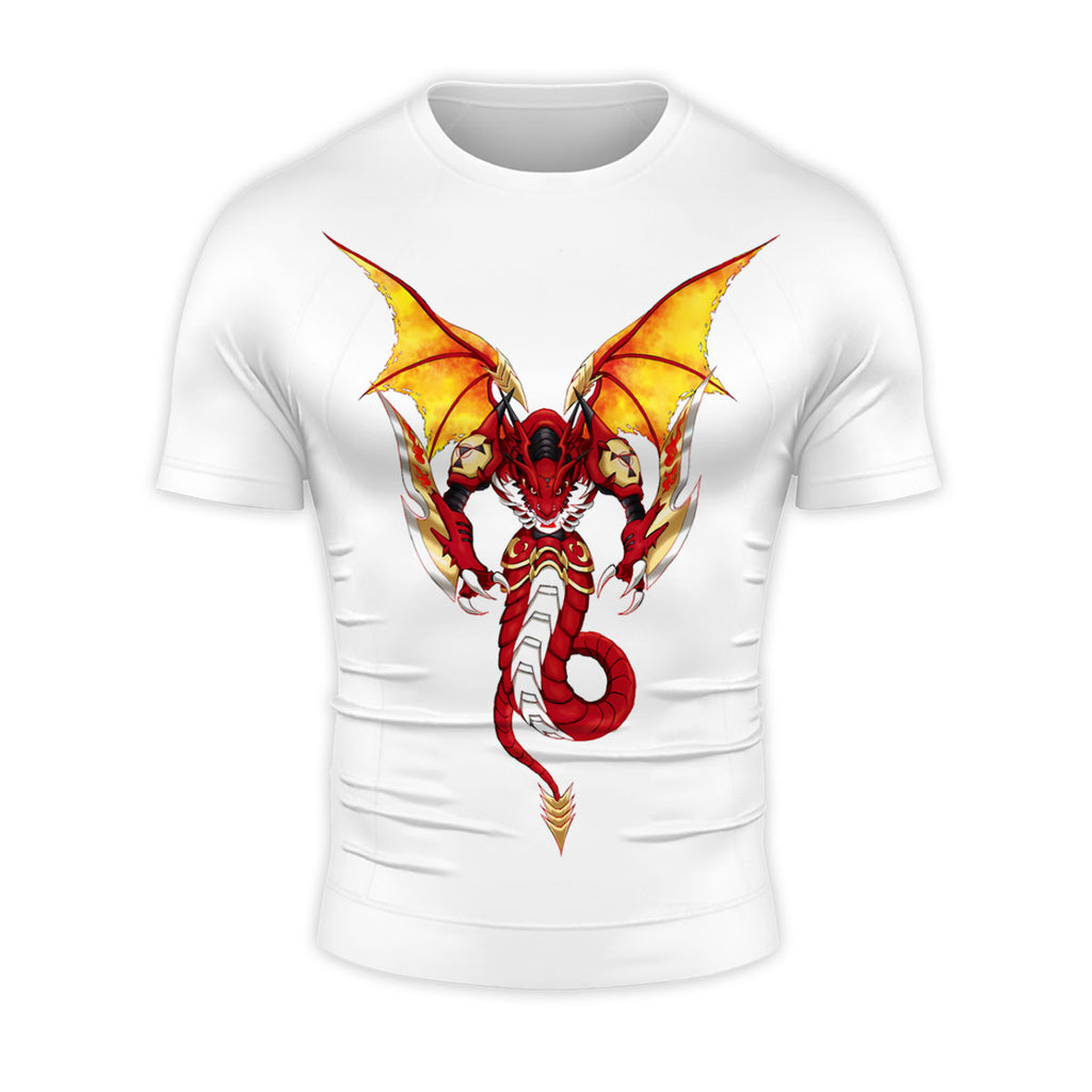 Digimon Adventure Megidramon Roaring Amidst Dark Flames Destruction Anime Apparel