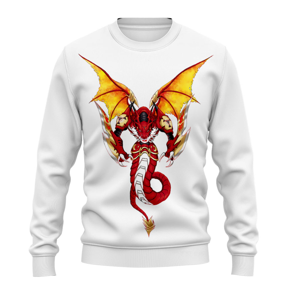 Digimon Adventure Megidramon Roaring Amidst Dark Flames Destruction Anime Apparel