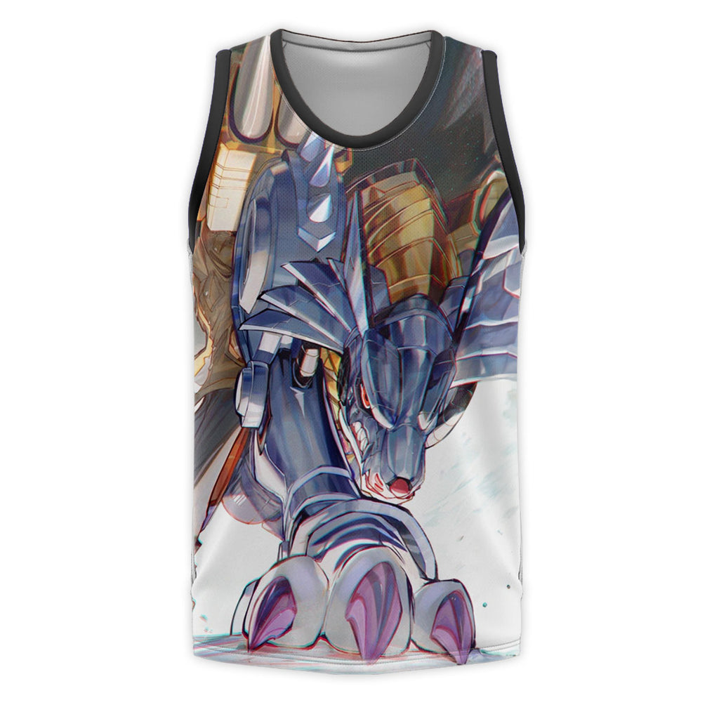 Digimon Adventure Metalgarurumon And Yamato Standing Together Anime Apparel