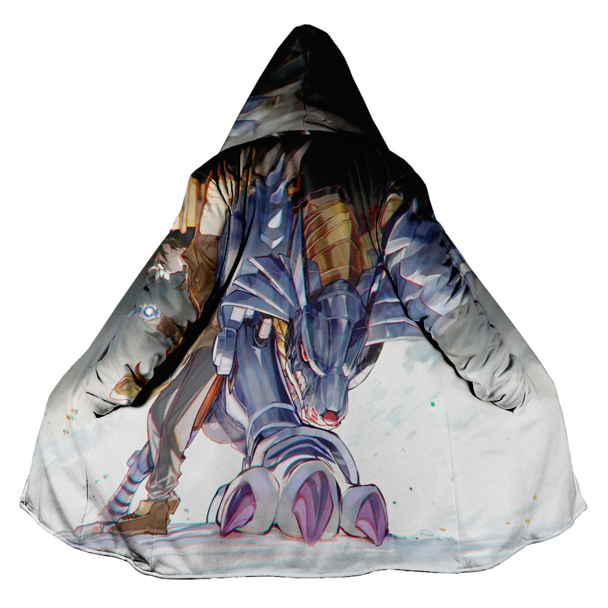 Digimon Adventure Metalgarurumon And Yamato Standing Together Anime Apparel