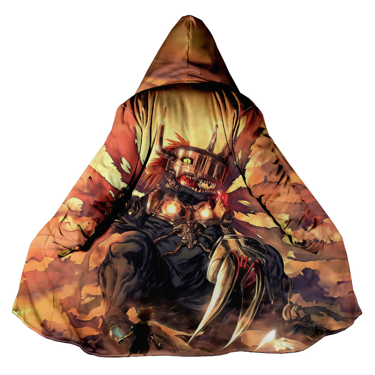 Digimon Adventure Metalgreymon In Majestic Orange Tones Anime Apparel