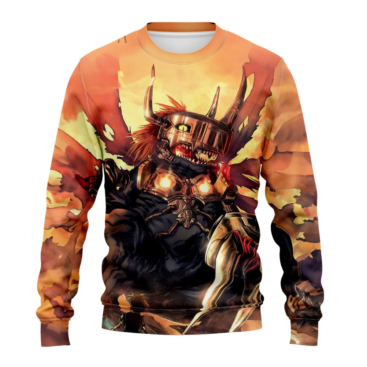Digimon Adventure Metalgreymon In Majestic Orange Tones Anime Apparel