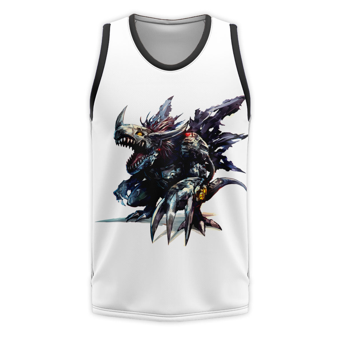 Digimon Adventure Metalgreymon Virus Ferocious Black Silver Anime Apparel