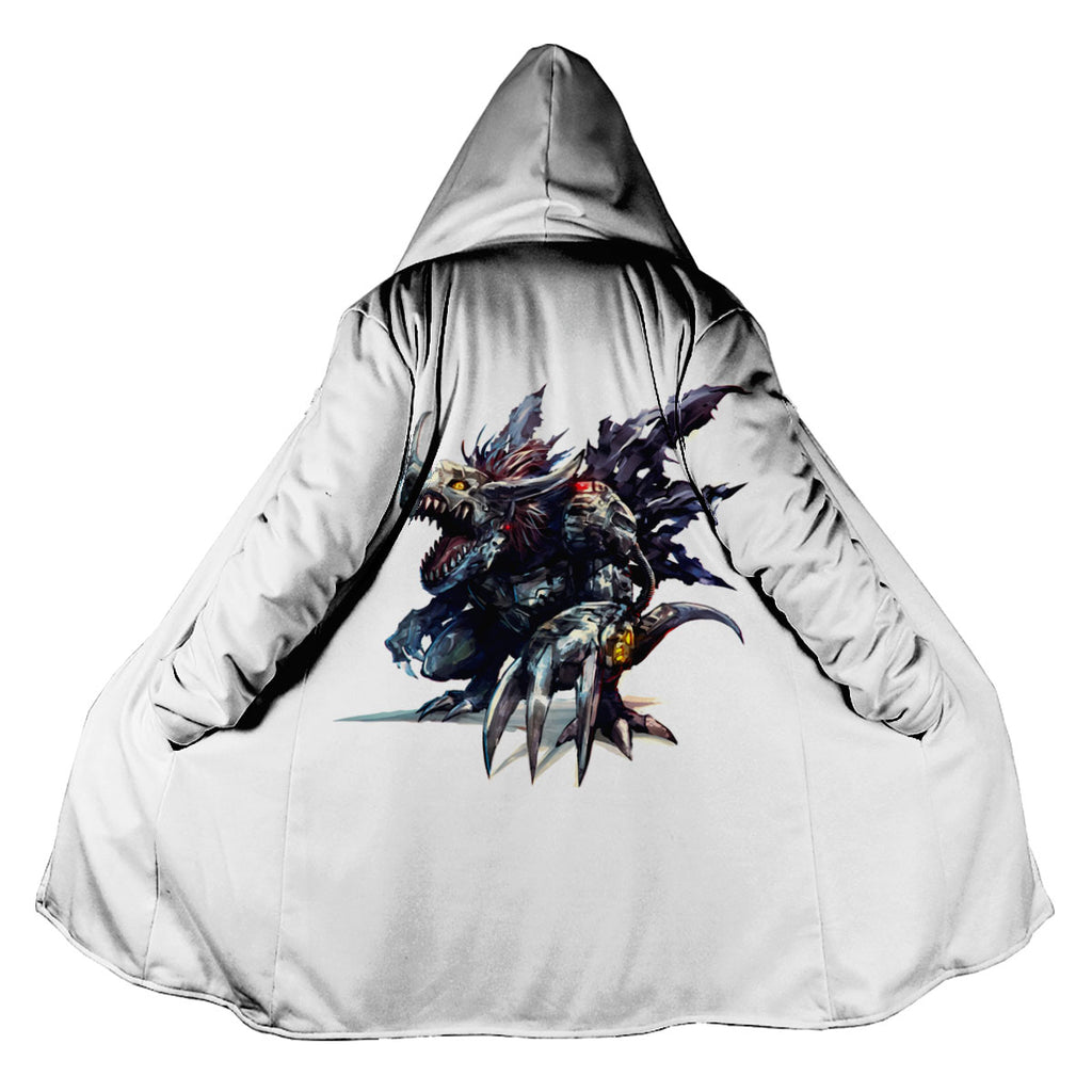 Digimon Adventure Metalgreymon Virus Ferocious Black Silver Anime Apparel