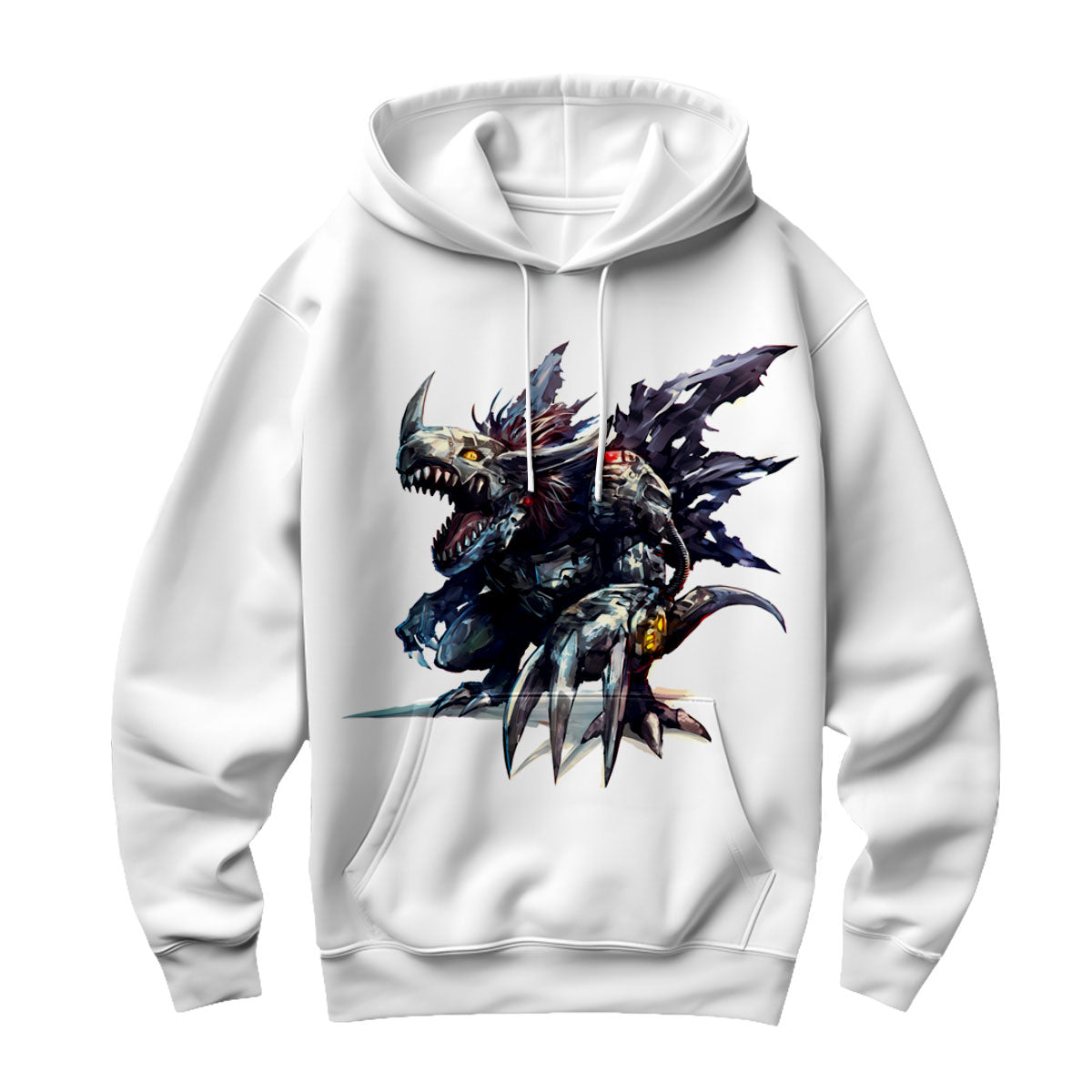 Digimon Adventure Metalgreymon Virus Ferocious Black Silver Anime Apparel