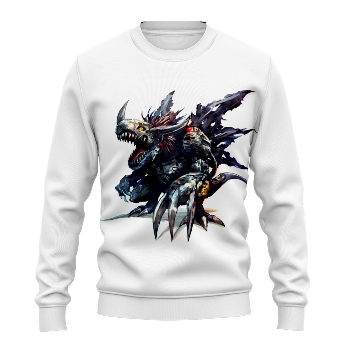 Digimon Adventure Metalgreymon Virus Ferocious Black Silver Anime Apparel