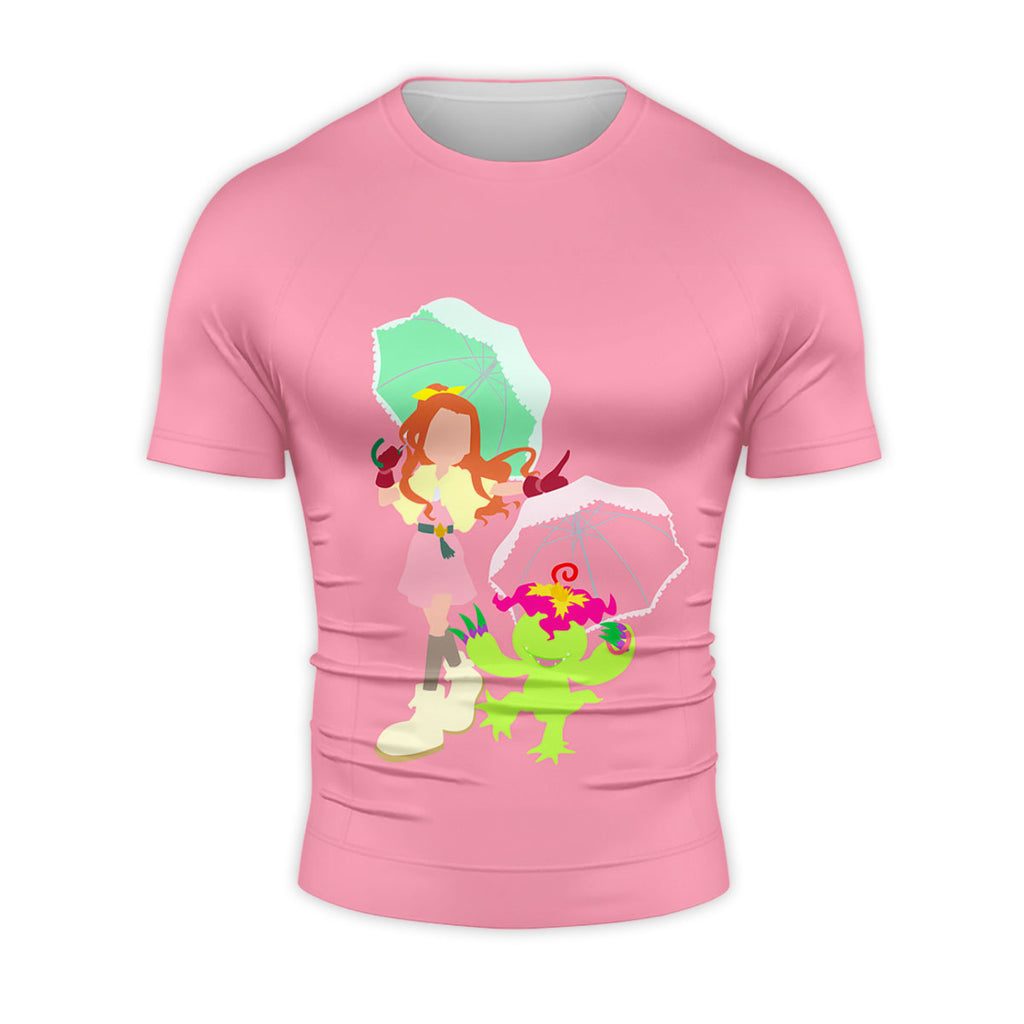 Digimon Adventure Mimi And Birdramon In Pink Battle Anime Apparel