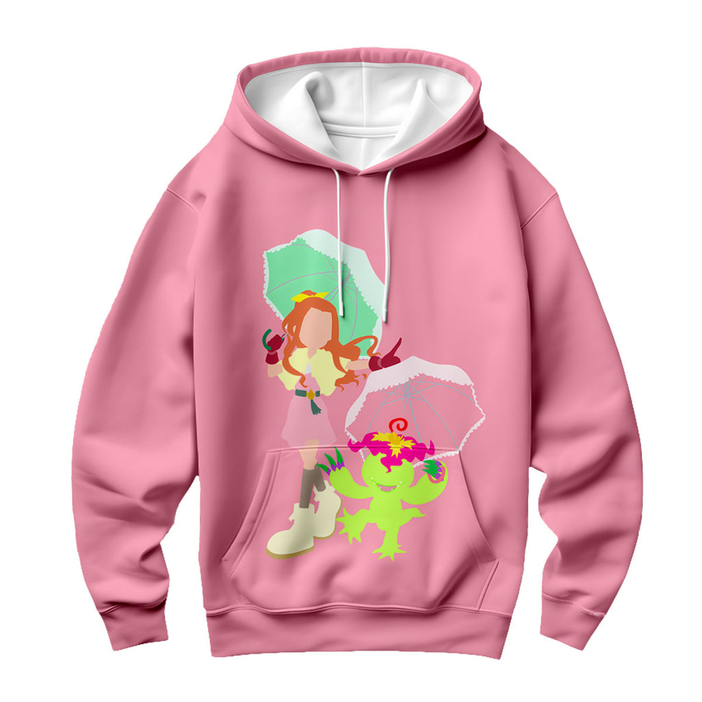 Digimon Adventure Mimi And Birdramon In Pink Battle Anime Apparel