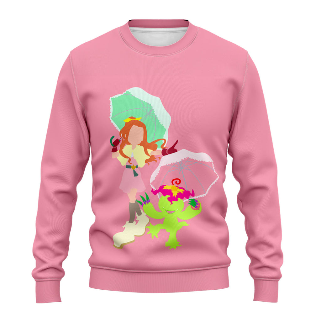 Digimon Adventure Mimi And Birdramon In Pink Battle Anime Apparel