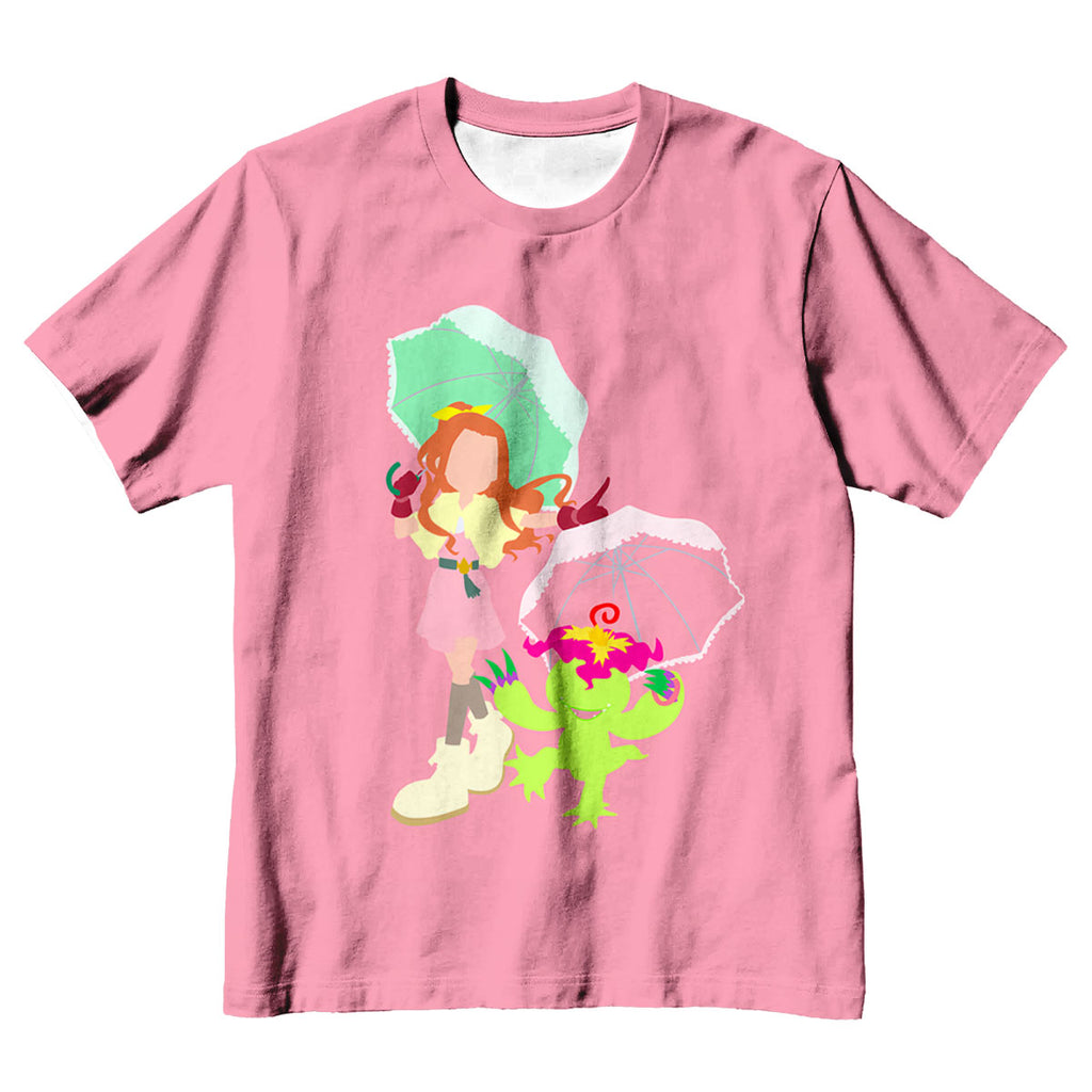 Digimon Adventure Mimi And Birdramon In Pink Battle Anime Apparel