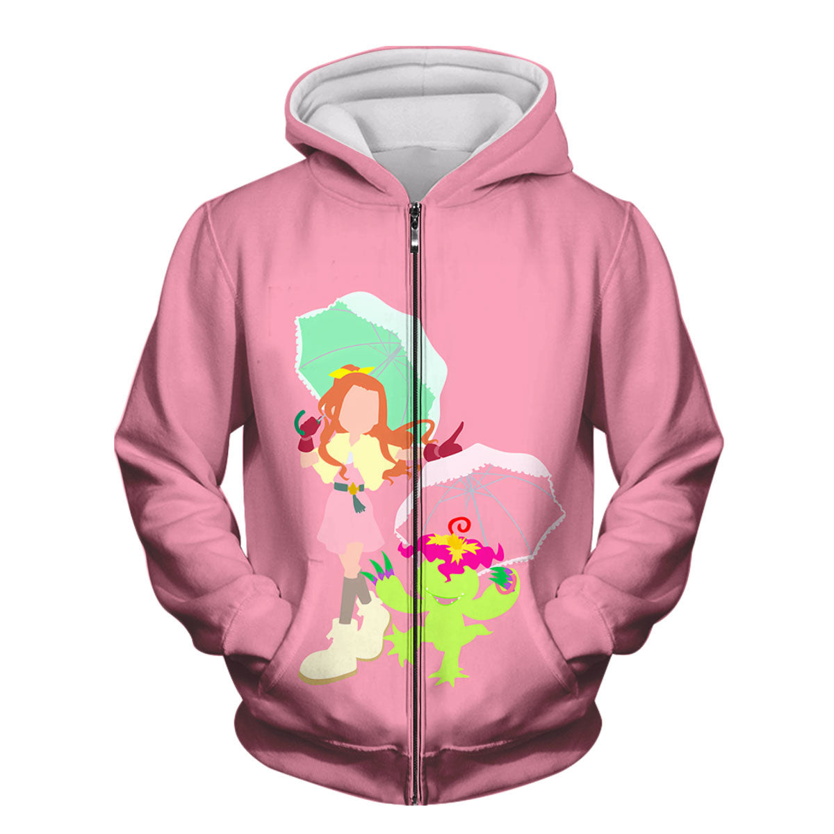 Digimon Adventure Mimi And Birdramon In Pink Battle Anime Apparel