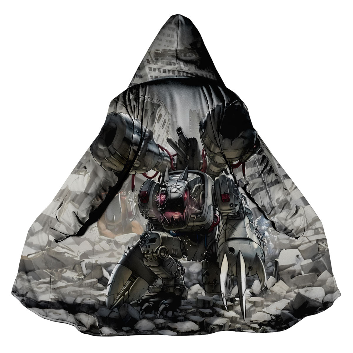 Digimon Adventure Mugendramon Gray In Ruins Anime Apparel
