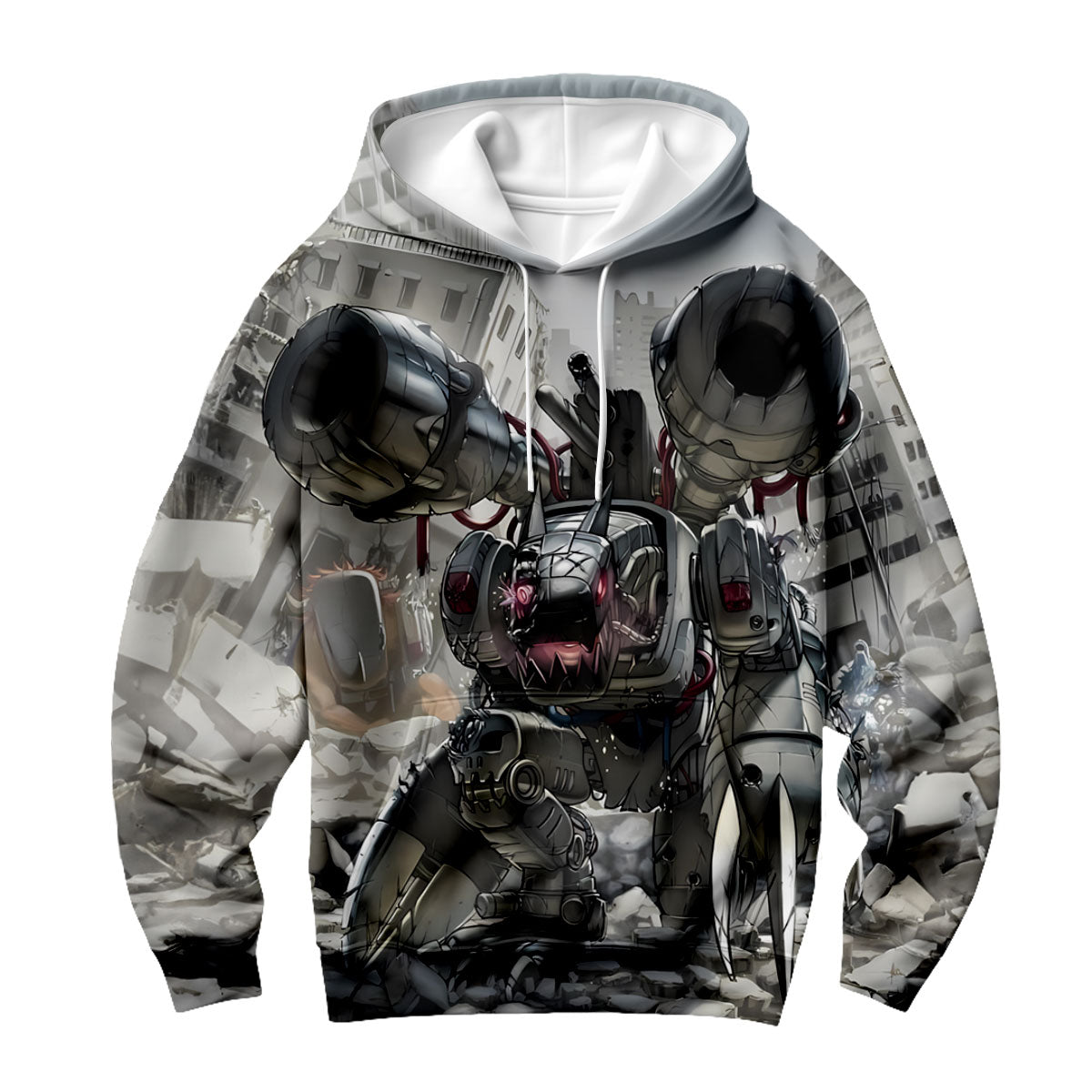 Digimon Adventure Mugendramon Gray In Ruins Anime Apparel