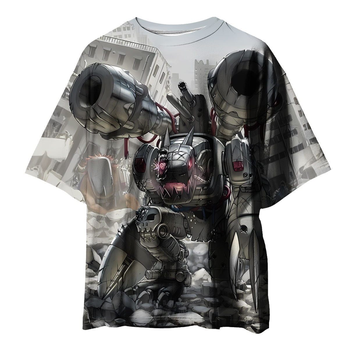 Digimon Adventure Mugendramon Gray In Ruins Anime Apparel