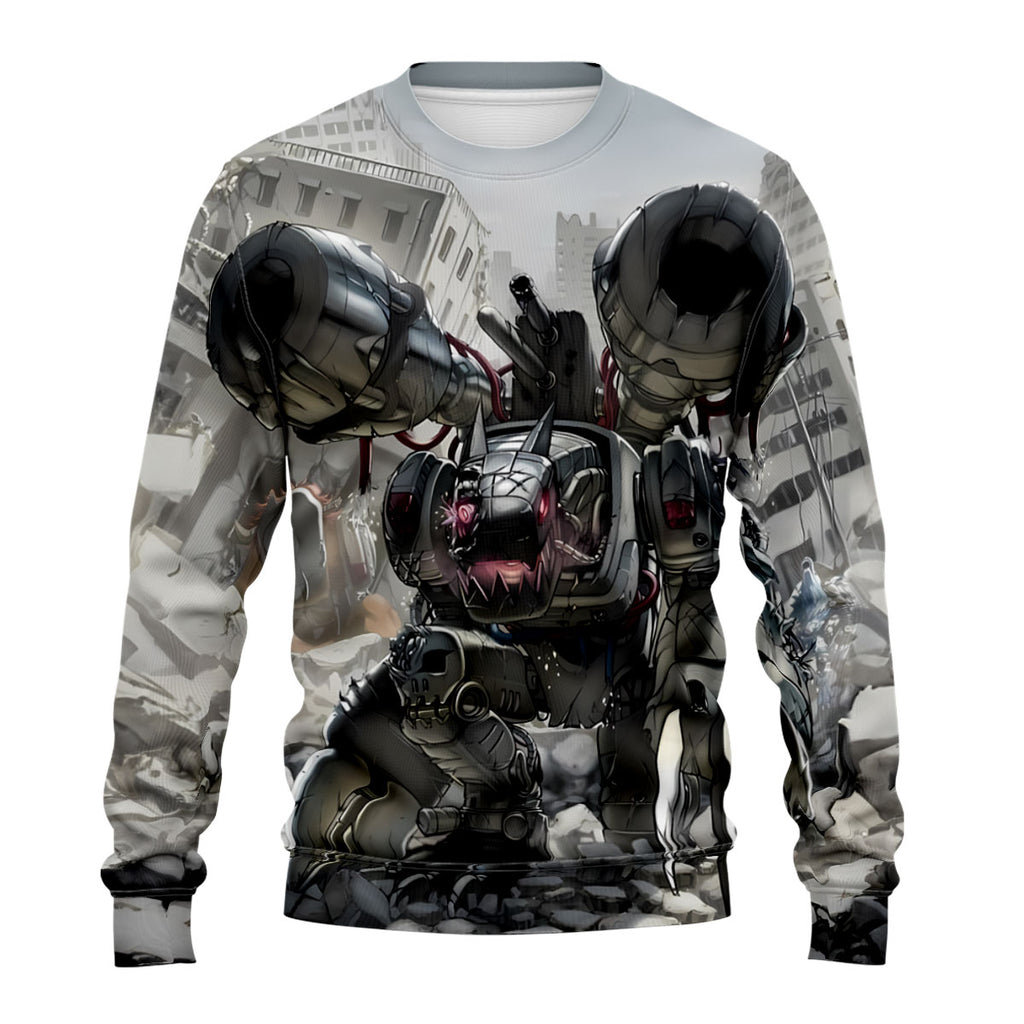 Digimon Adventure Mugendramon Gray In Ruins Anime Apparel