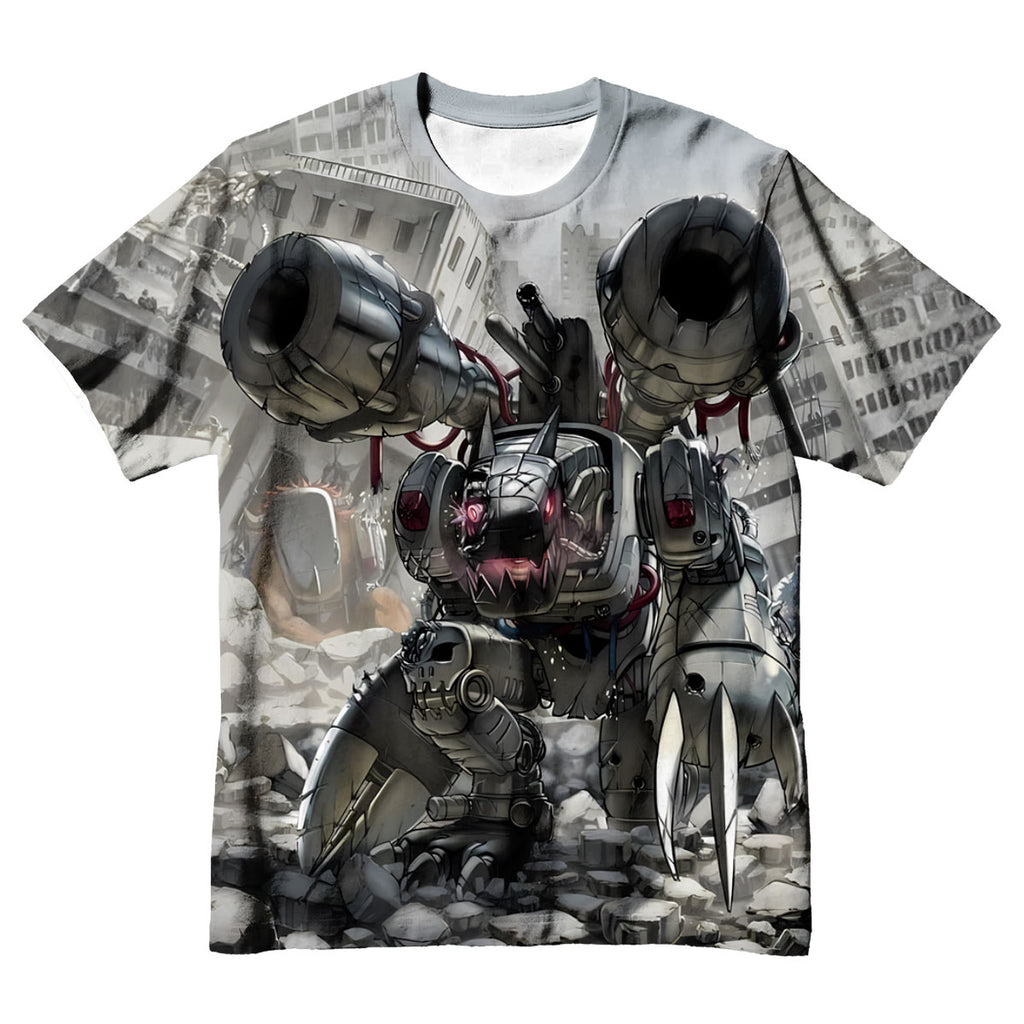 Digimon Adventure Mugendramon Gray In Ruins Anime Apparel