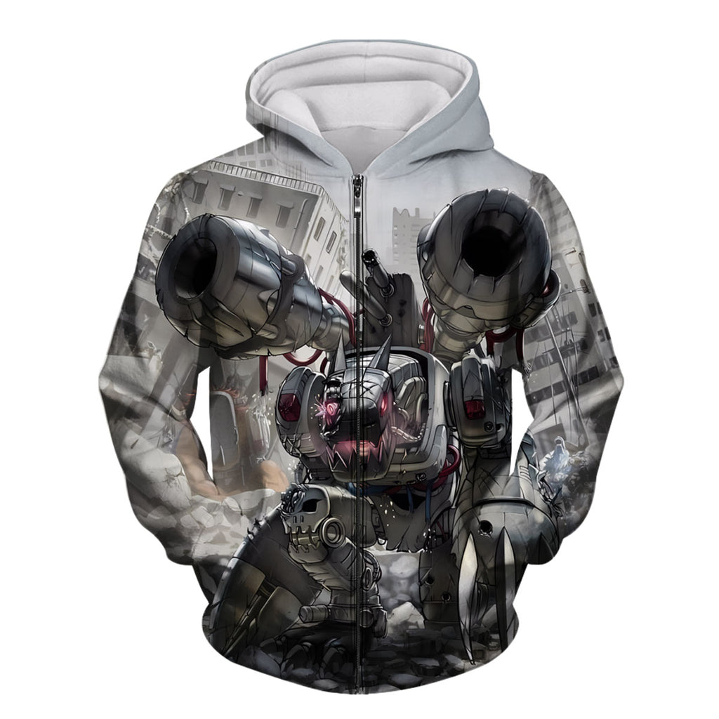 Digimon Adventure Mugendramon Gray In Ruins Anime Apparel