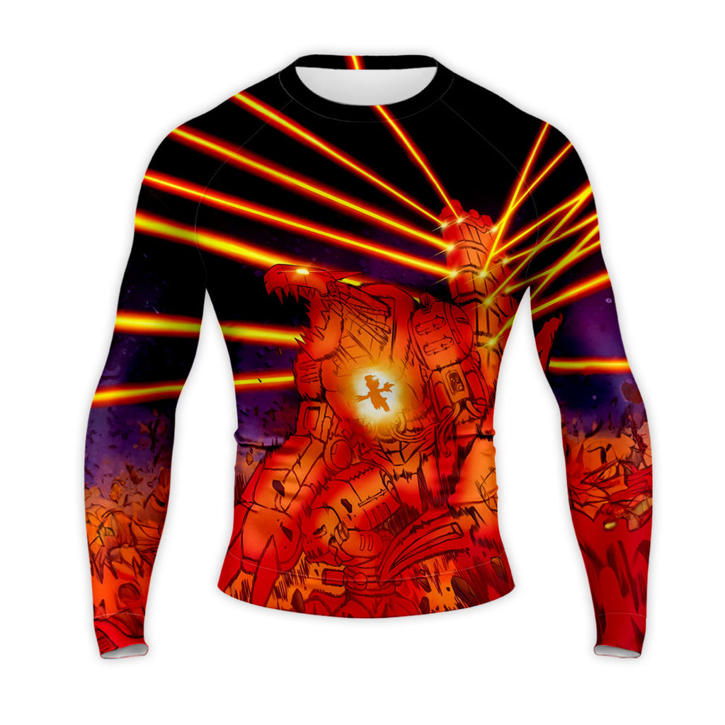 Digimon Adventure Mugendramon Red Aura Firing Orange Beam Anime Apparel