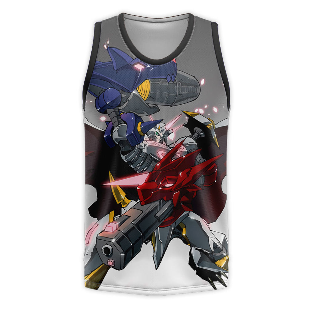 Digimon Adventure Omegamon Alter S Posing Grey Red Blue Anime Apparel