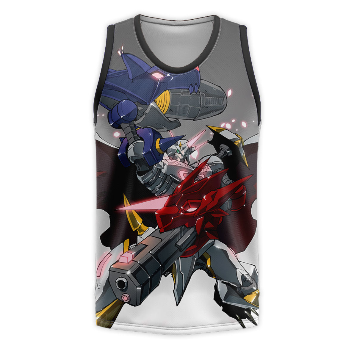 Digimon Adventure Omegamon Alter S Posing Grey Red Blue Anime Apparel